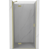 Mexen Mist-H drzwi prysznicowe uchylne lewe 115 cm, transparent, złote szczotkowane - 8A5-115-000-55-00-L