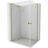 Mexen Mist-H L Duo kabina prysznicowa uchylna lewa 115 x 75 cm, transparent, złota - 8A5L-115L-075P-50-00