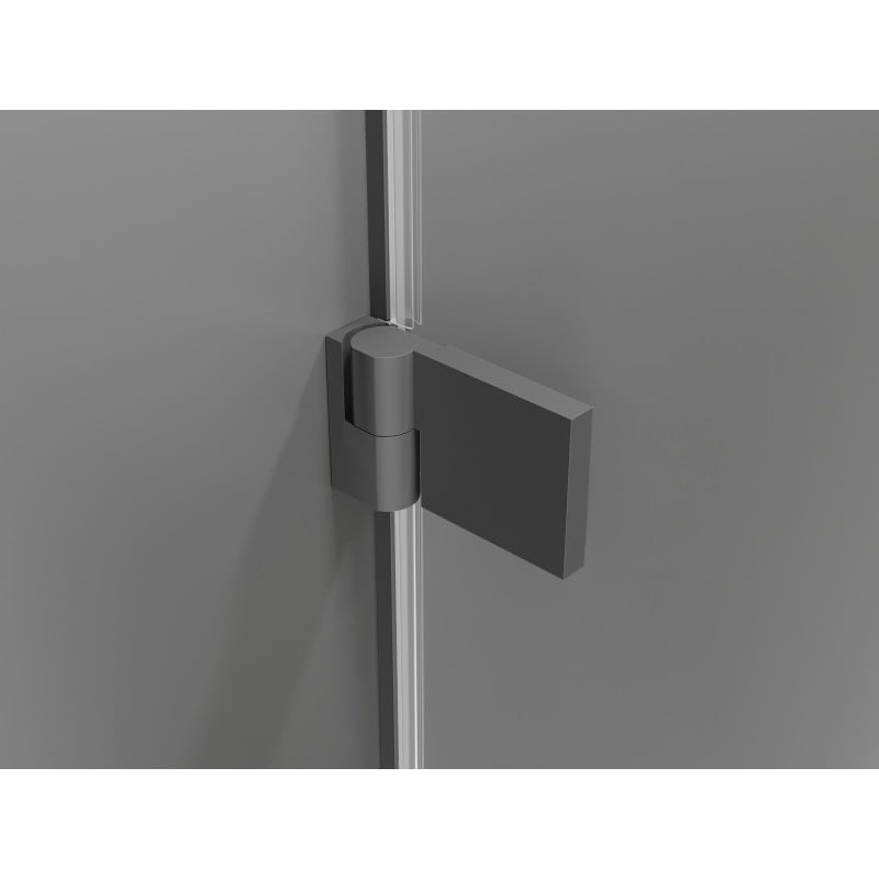 Mexen Lunar-B kabina prysznicowa uchylna lewa 80 x 80 cm, transparent, gun metal - 832-080-080-95-00-L