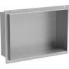 Mexen X-Wall-NR półka wnękowa bez kołnierza 30 x 20 cm, inox - 1911302010