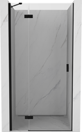 Mexen Mist-H drzwi prysznicowe uchylne lewe 70 cm, transparent, czarne - 8A5-070-000-70-00-L