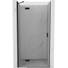 Mexen Mist-H drzwi prysznicowe uchylne lewe 75 cm, transparent, czarne - 8A5-075-000-70-00-L