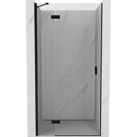 Mexen Mist-H drzwi prysznicowe uchylne lewe 85 cm, transparent, czarne - 8A5-085-000-70-00-L