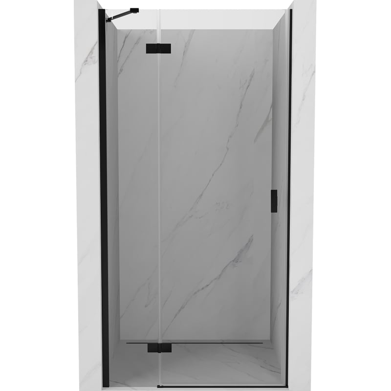 Mexen Mist-H drzwi prysznicowe uchylne lewe 100 cm, transparent, czarne - 8A5-100-000-70-00-L