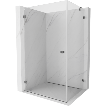 Mexen Lunar-B kabina prysznicowa uchylna lewa 95 x 80 cm, transparent, gun metal - 832-095-080-95-00-L