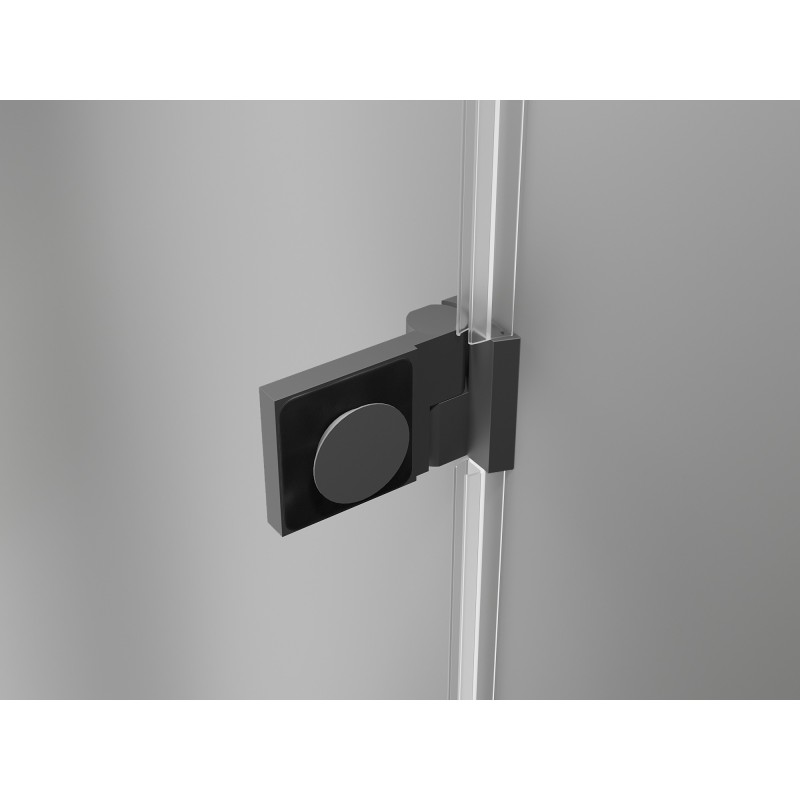 Mexen Lunar-B kabina prysznicowa uchylna lewa 95 x 80 cm, transparent, gun metal - 832-095-080-95-00-L