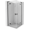 Mexen Mist-H L Duo kabina prysznicowa uchylna 120 x 120 cm, transparent, czarna - 8A5L-120L-120P-70-00
