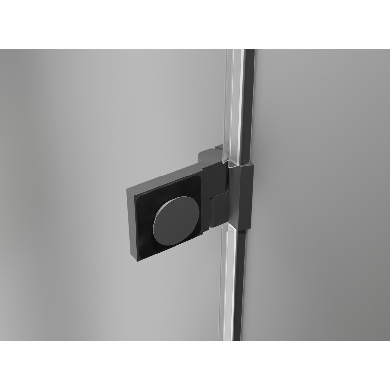 Mexen Lunar-B kabina prysznicowa uchylna lewa 100 x 80 cm, transparent, gun metal - 832-100-080-95-00-L