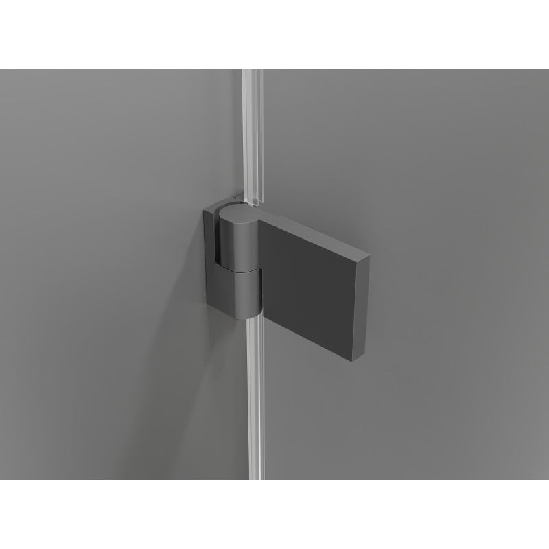 Mexen Lunar-B kabina prysznicowa uchylna lewa 100 x 90 cm, transparent, gun metal - 832-100-090-95-00-L
