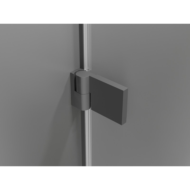 Mexen Lunar-B kabina prysznicowa uchylna lewa 100 x 90 cm, transparent, gun metal - 832-100-090-95-00-L