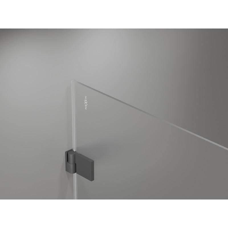 Mexen Lunar-B kabina prysznicowa uchylna lewa 100 x 100 cm, transparent, gun metal - 832-100-100-95-00-L