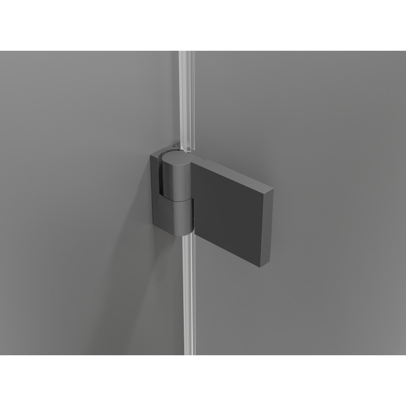 Mexen Lunar-B kabina prysznicowa uchylna lewa 100 x 100 cm, transparent, gun metal - 832-100-100-95-00-L