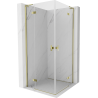 Mexen Mist-H L Duo kabina prysznicowa uchylna 85 x 85 cm, transparent, złota - 8A5L-085L-085P-50-00