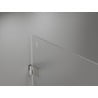 Mexen Lunar-B kabina prysznicowa uchylna lewa 85 x 80 cm, transparent, nikiel szczotkowany - 832-085-080-97-00-L