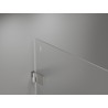 Mexen Lunar-B kabina prysznicowa uchylna lewa 95 x 90 cm, transparent, nikiel szczotkowany - 832-095-090-97-00-L