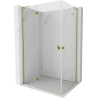 Mexen Mist-H L Duo kabina prysznicowa uchylna lewa 105 x 95 cm, transparent, złota - 8A5L-105L-095P-50-00