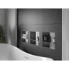 Mexen X-Wall-NR półka wnękowa bez kołnierza z półką 30 x 30 cm, inox - 1911303010S
