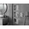 Mexen X-Wall-NR półka wnękowa bez kołnierza z półką 30 x 30 cm, inox - 1911303010S