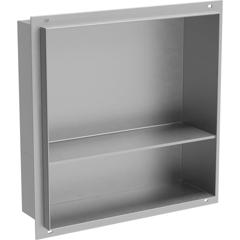 Mexen X-Wall-NR półka wnękowa bez kołnierza z półką 30 x 30 cm, inox - 1911303010S
