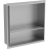 Mexen X-Wall-NR półka wnękowa bez kołnierza z półką 30 x 30 cm, inox - 1911303010S