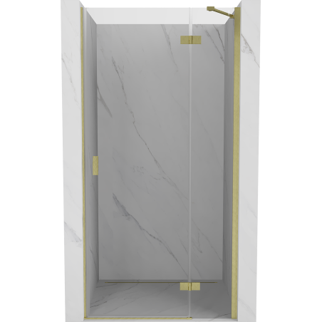 Mexen Mist-H drzwi prysznicowe uchylne prawe 115 cm, transparent, złote szczotkowane - 8A5-115-000-55-00-P