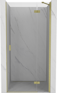 Mexen Mist-H drzwi prysznicowe uchylne prawe 120 cm, transparent, złote szczotkowane - 8A5-120-000-55-00-P