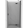 Mexen Mist-H drzwi prysznicowe uchylne prawe 70 cm, transparent, czarne - 8A5-070-000-70-00-P