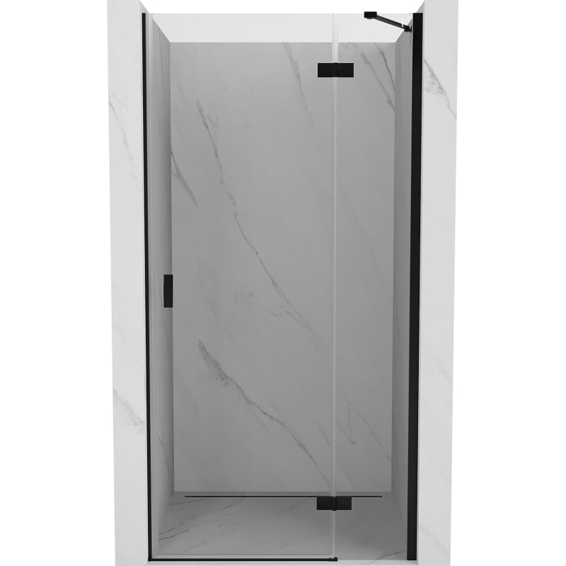 Mexen Mist-H drzwi prysznicowe uchylne prawe 75 cm, transparent, czarne - 8A5-075-000-70-00-P