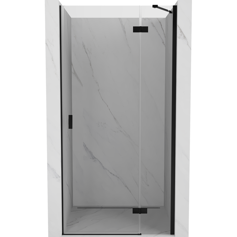 Mexen Mist-H drzwi prysznicowe uchylne prawe 90 cm, transparent, czarne - 8A5-090-000-70-00-P