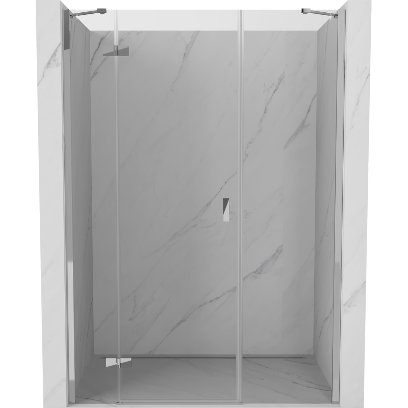 Mexen Mist-H drzwi prysznicowe uchylne lewe 150 cm, transparent, chrom - 8A5-150-001-01-00-L