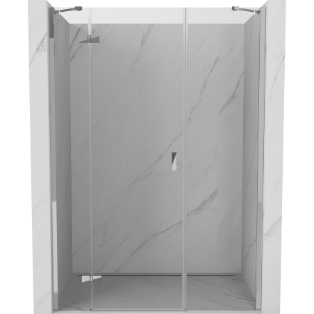 Mexen Mist-H drzwi prysznicowe uchylne lewe 155 cm, transparent, chrom - 8A5-155-001-01-00-L