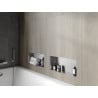 Mexen X-Wall-NR półka wnękowa bez kołnierza 45 x 20 cm, inox - 1911452010