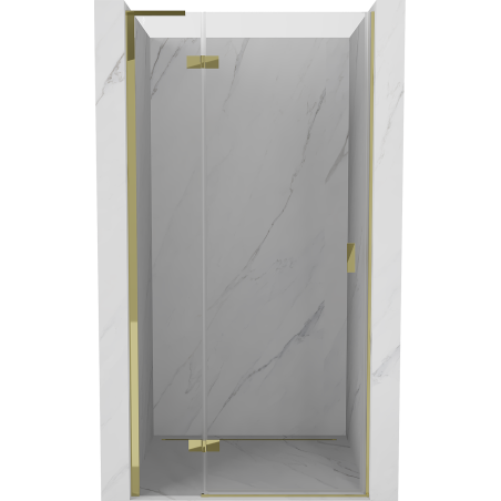 Mexen Mist-H L drzwi prysznicowe uchylne lewe 95 cm, transparent, złote - 8A5L-095-000-50-00-L