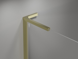 Mexen Mist-H L drzwi prysznicowe uchylne lewe 115 cm, transparent, złote - 8A5L-115-000-50-00-L