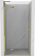 Mexen Mist-H L drzwi prysznicowe uchylne lewe 115 cm, transparent, złote - 8A5L-115-000-50-00-L