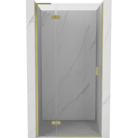 Mexen Mist-H L drzwi prysznicowe uchylne lewe 70 cm, transparent, złote szczotkowane - 8A5L-070-000-55-00-L