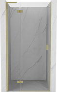 Mexen Mist-H L drzwi prysznicowe uchylne lewe 85 cm, transparent, złote szczotkowane - 8A5L-085-000-55-00-L