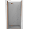 Mexen Mist-H L drzwi prysznicowe uchylne lewe 105 cm, transparent, miedź szczotkowana - 8A5L-105-000-65-00-L
