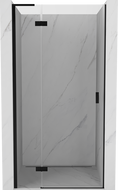 Mexen Mist-H L drzwi prysznicowe uchylne lewe 70 cm, transparent, czarne - 8A5L-070-000-70-00-L