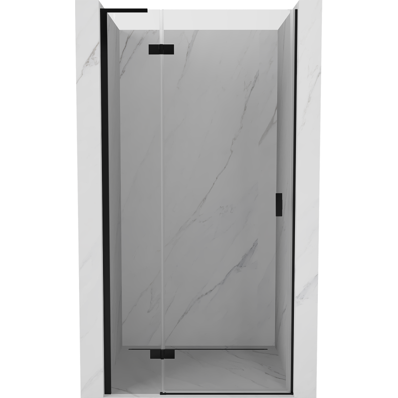 Mexen Mist-H L drzwi prysznicowe uchylne lewe 115 cm, transparent, czarne - 8A5L-115-000-70-00-L
