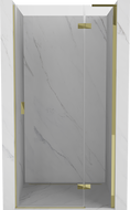 Mexen Mist-H L drzwi prysznicowe uchylne prawe 85 cm, transparent, złote - 8A5L-085-000-50-00-P