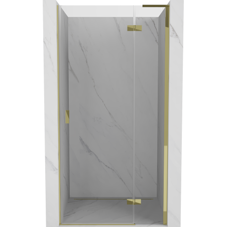 Mexen Mist-H L drzwi prysznicowe uchylne prawe 120 cm, transparent, złote - 8A5L-120-000-50-00-P