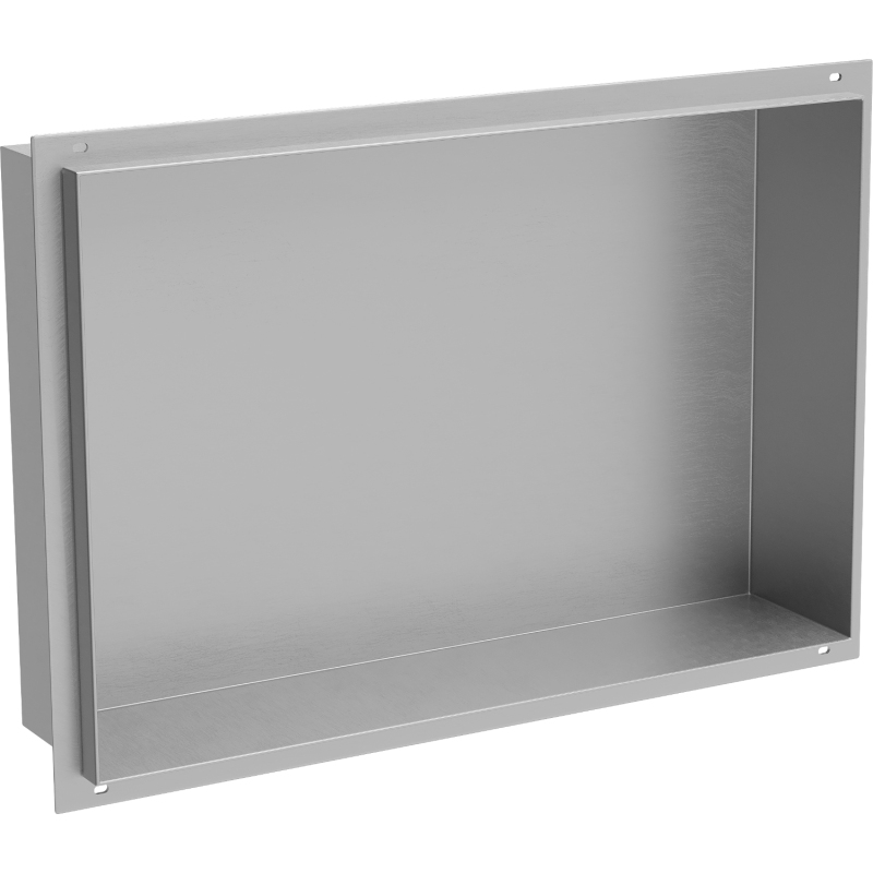 Mexen X-Wall-NR półka wnękowa bez kołnierza 45 x 30 cm, inox - 1911453010