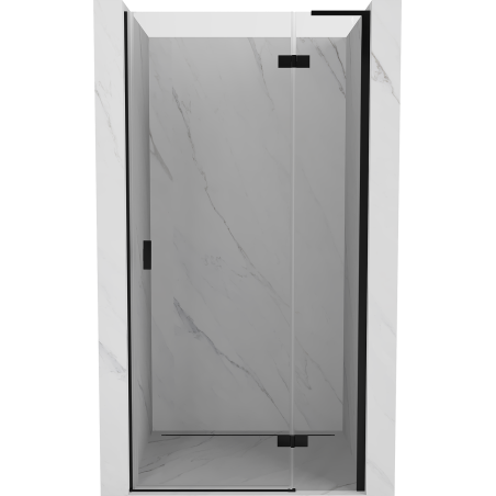Mexen Mist-H L drzwi prysznicowe uchylne prawe 90 cm, transparent, czarne - 8A5L-090-000-70-00-P