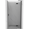 Mexen Mist-H L drzwi prysznicowe uchylne prawe 90 cm, transparent, czarne - 8A5L-090-000-70-00-P