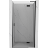 Mexen Mist-H L drzwi prysznicowe uchylne prawe 95 cm, transparent, czarne - 8A5L-095-000-70-00-P