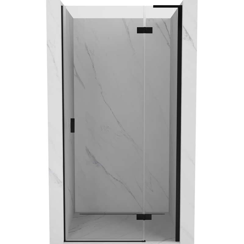 Mexen Mist-H L drzwi prysznicowe uchylne prawe 110 cm, transparent, czarne - 8A5L-110-000-70-00-P