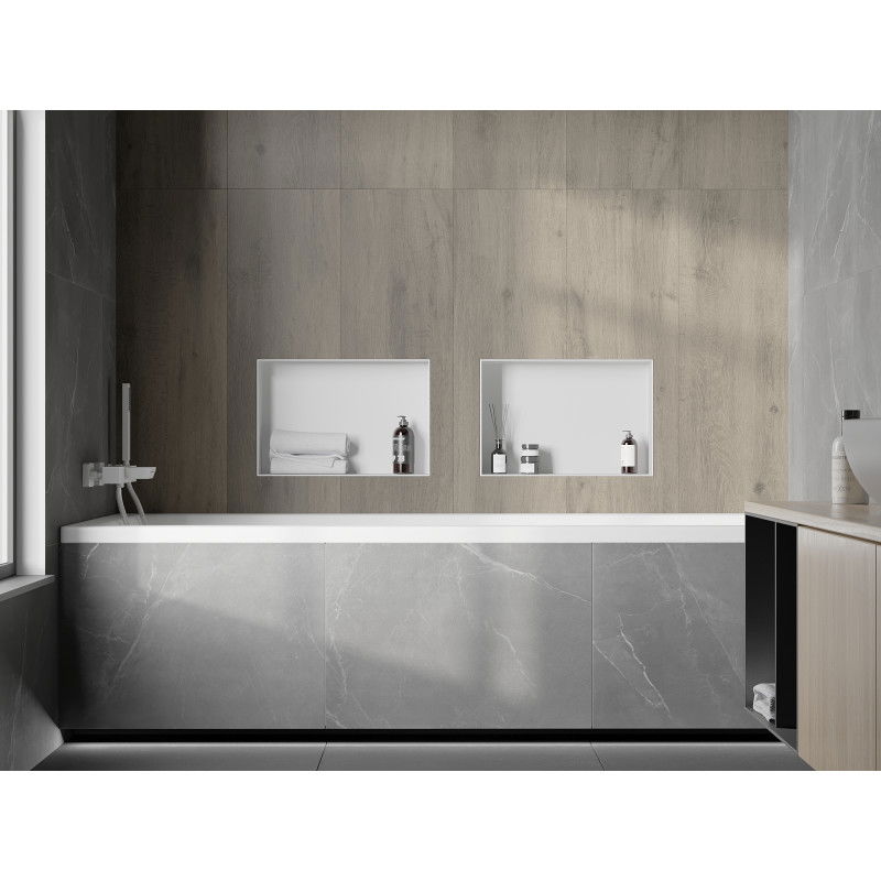 Mexen X-Wall-NR półka wnękowa bez kołnierza 45 x 30 cm, biała - 1921453010