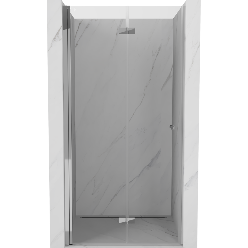 Mexen Mist-F drzwi prysznicowe składane lewe 90 cm, transparent, chrom - 8A6-090-000-01-00-L