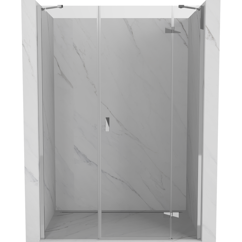 Mexen Mist-H drzwi prysznicowe uchylne prawe 135 cm, transparent, chrom - 8A5-135-001-01-00-P